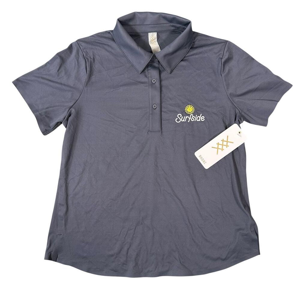 Rhone Women's Navy Blue Course to‎ Court Polo Shirt Size L